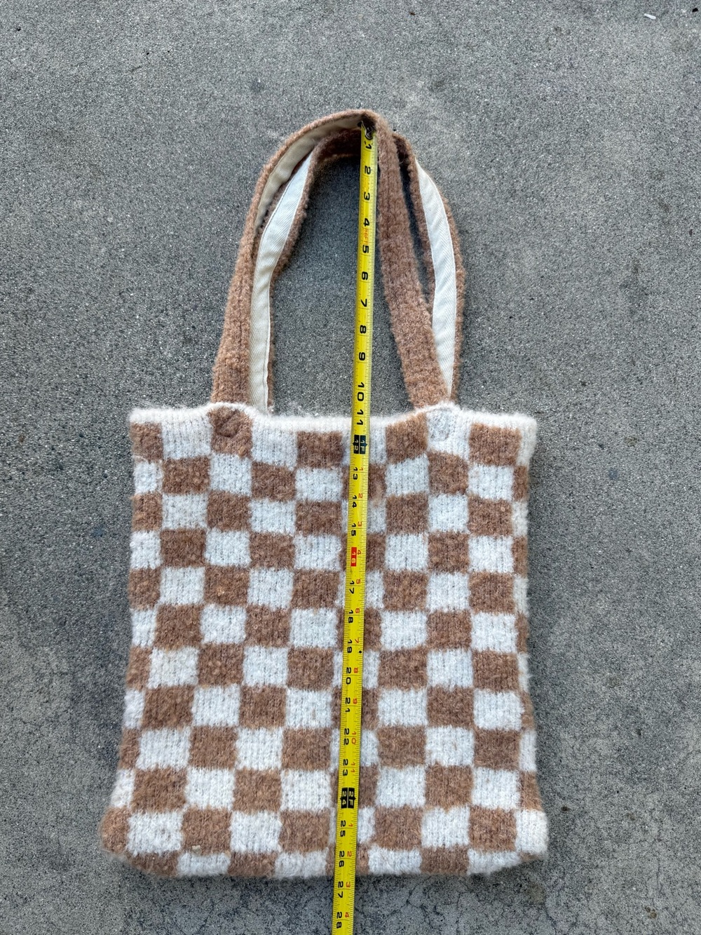 Free People checkers carry on tote bag - Picture 6 of 7